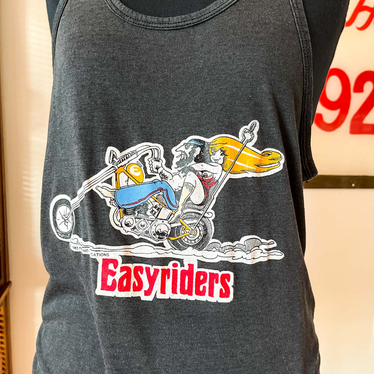 Vintage Vintage 1992 Easyriders 'Biker Rodeo' Just Brass 3D T Shirt