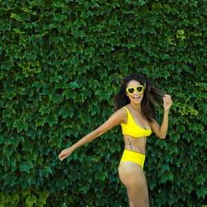 yellow bikini top 