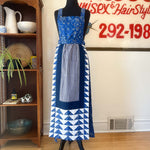 SMALL VINTAGE APRON MAXI DRESS : THE TABARD TIME DRESS
