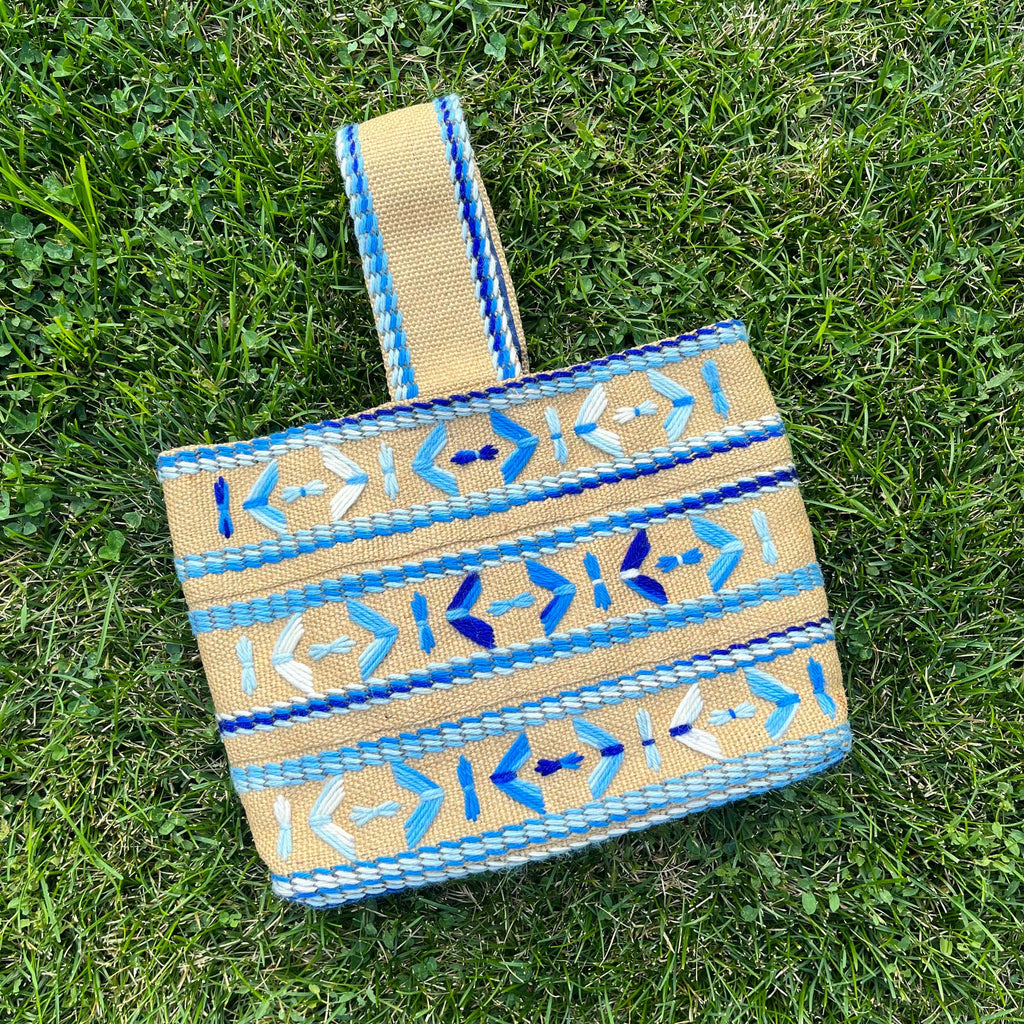 VINTAGE TOP HANDLE HAND BAG : LOST AND FOUND BAG