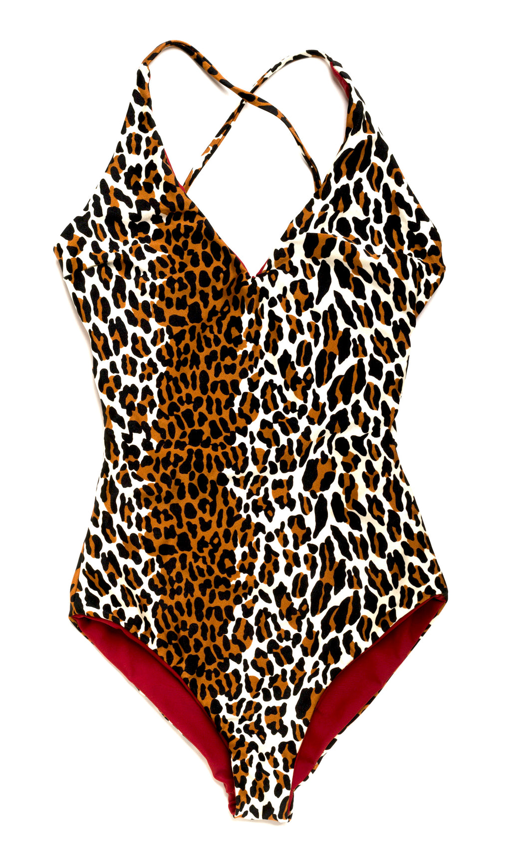 leopard reversible one piece swimsuit 