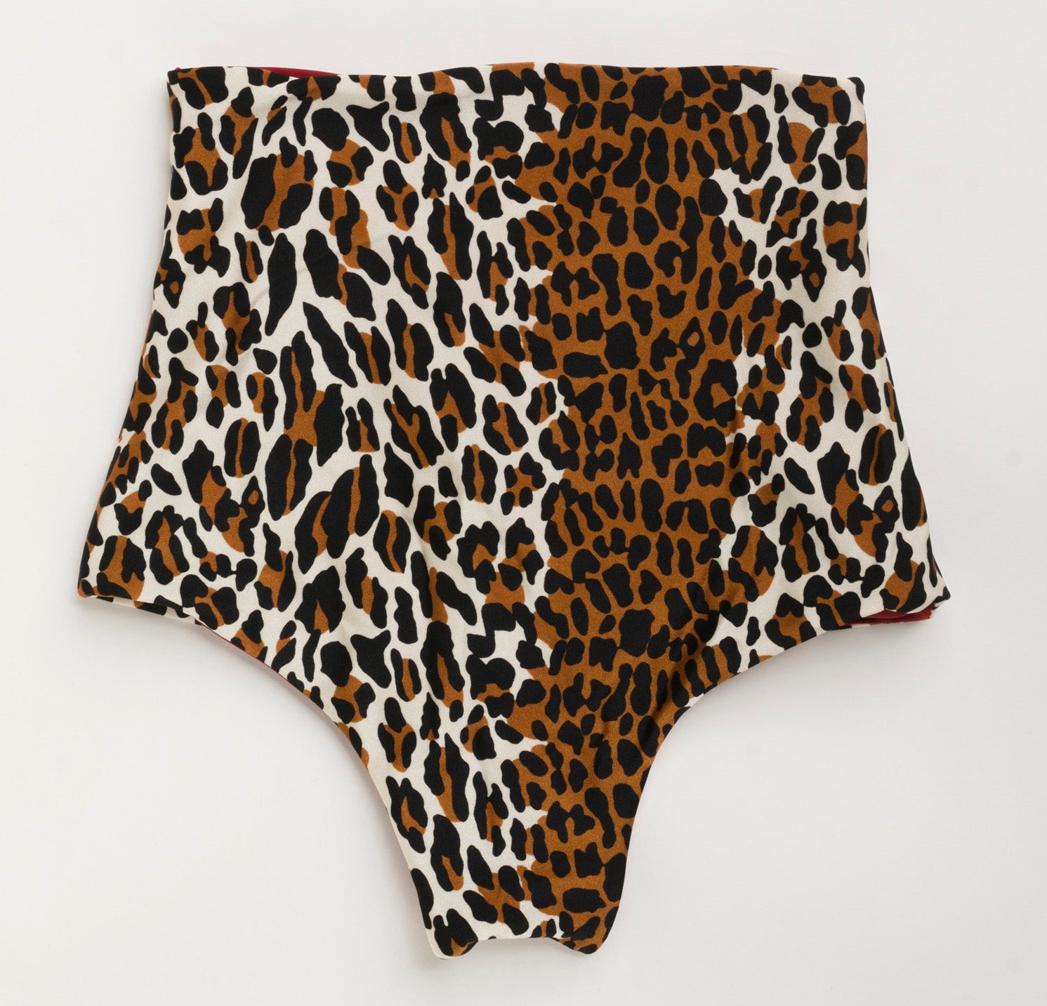leopard high waisted bikini bottom