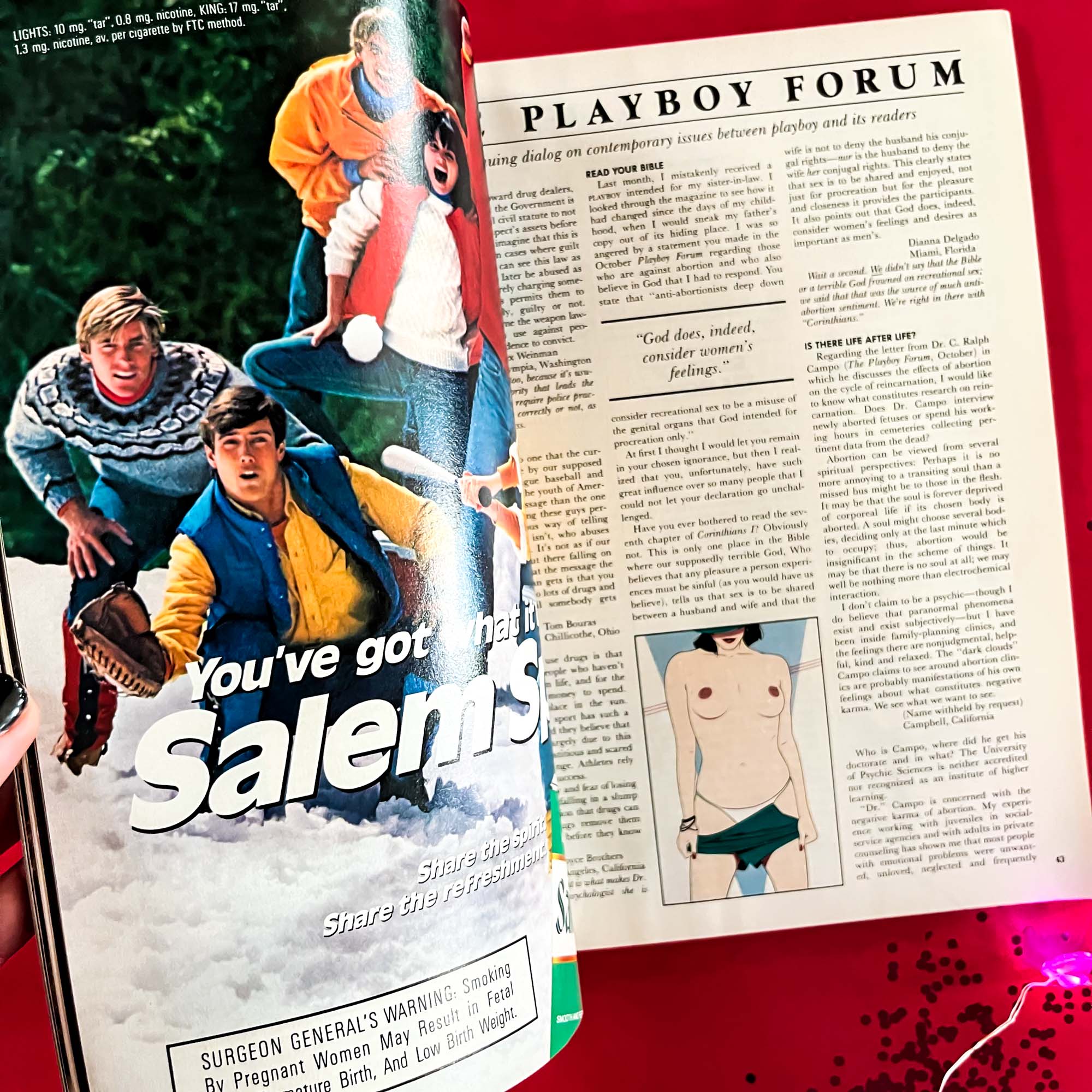 Vintage February 1986 Playboy magazine