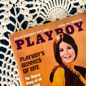 Vintage Playboy October 1972 : Playboy's Bunnies of 1972 Miss October Sharon Johansen Centerfold