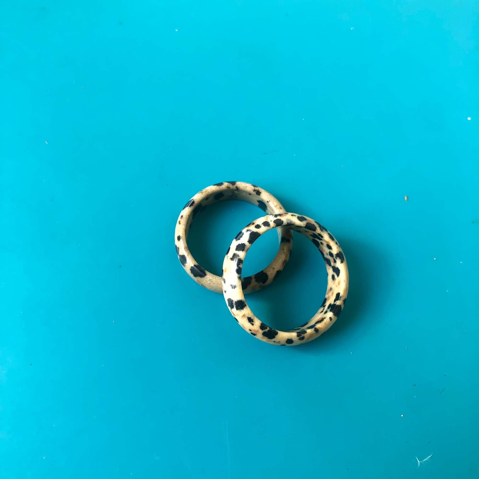 VINTAGE DALMATION JASPER RINGS