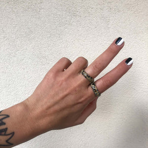VINTAGE DALMATION JASPER RINGS