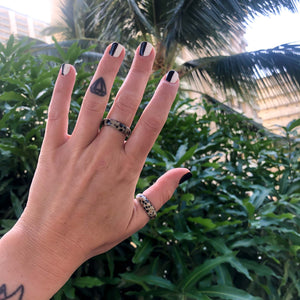 VINTAGE DALMATION JASPER RINGS