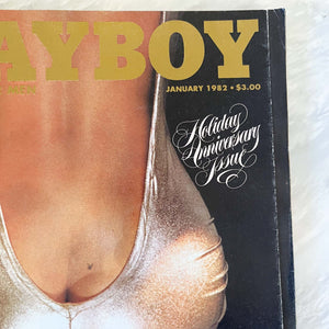 VINTAGE PLAYBOY JANUARY 1982 : HOLIDAY ANNIVERSARY ISSUE