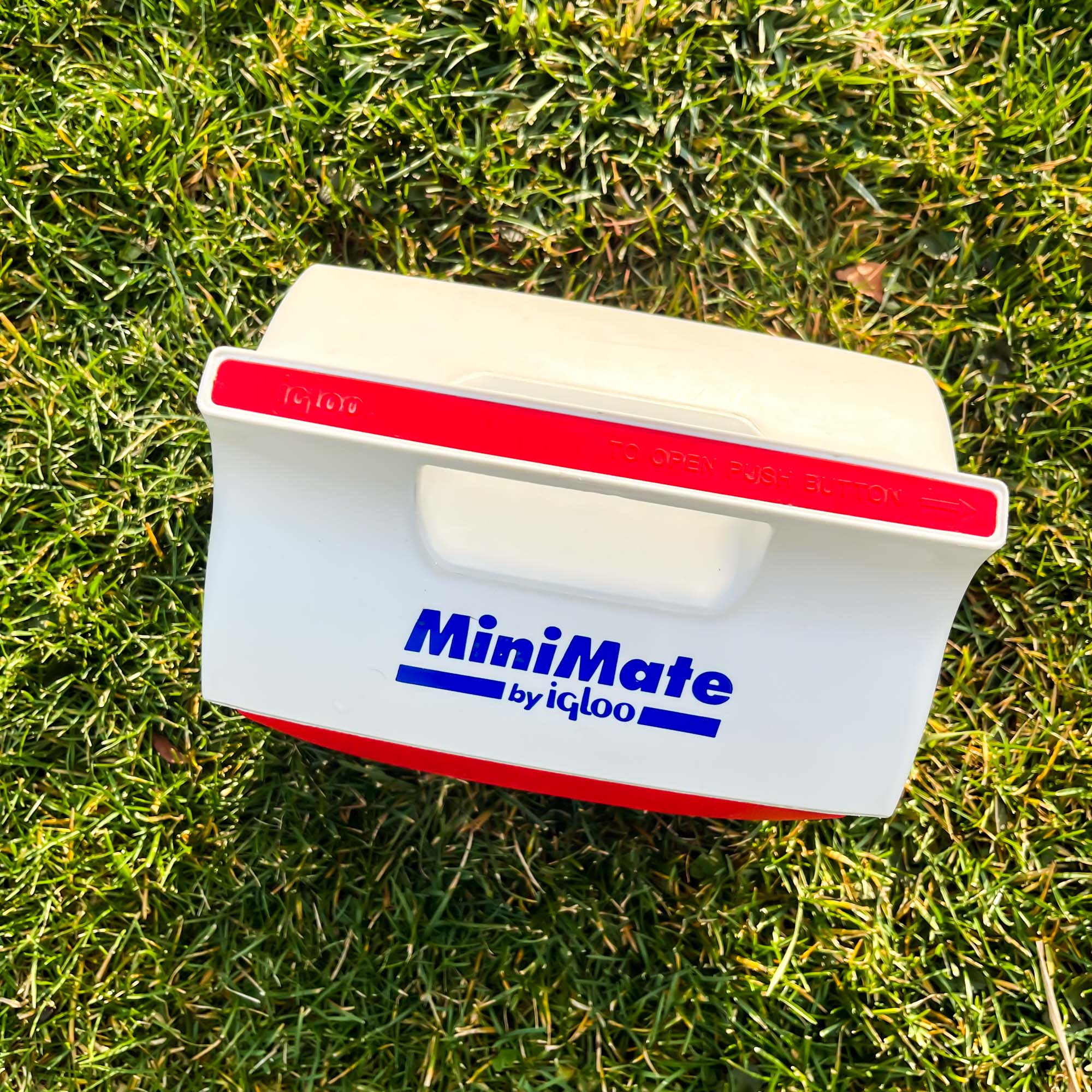 Vintage Mini Mate Personal Cooler / Lunch Box by iGLoo Made in USA Red