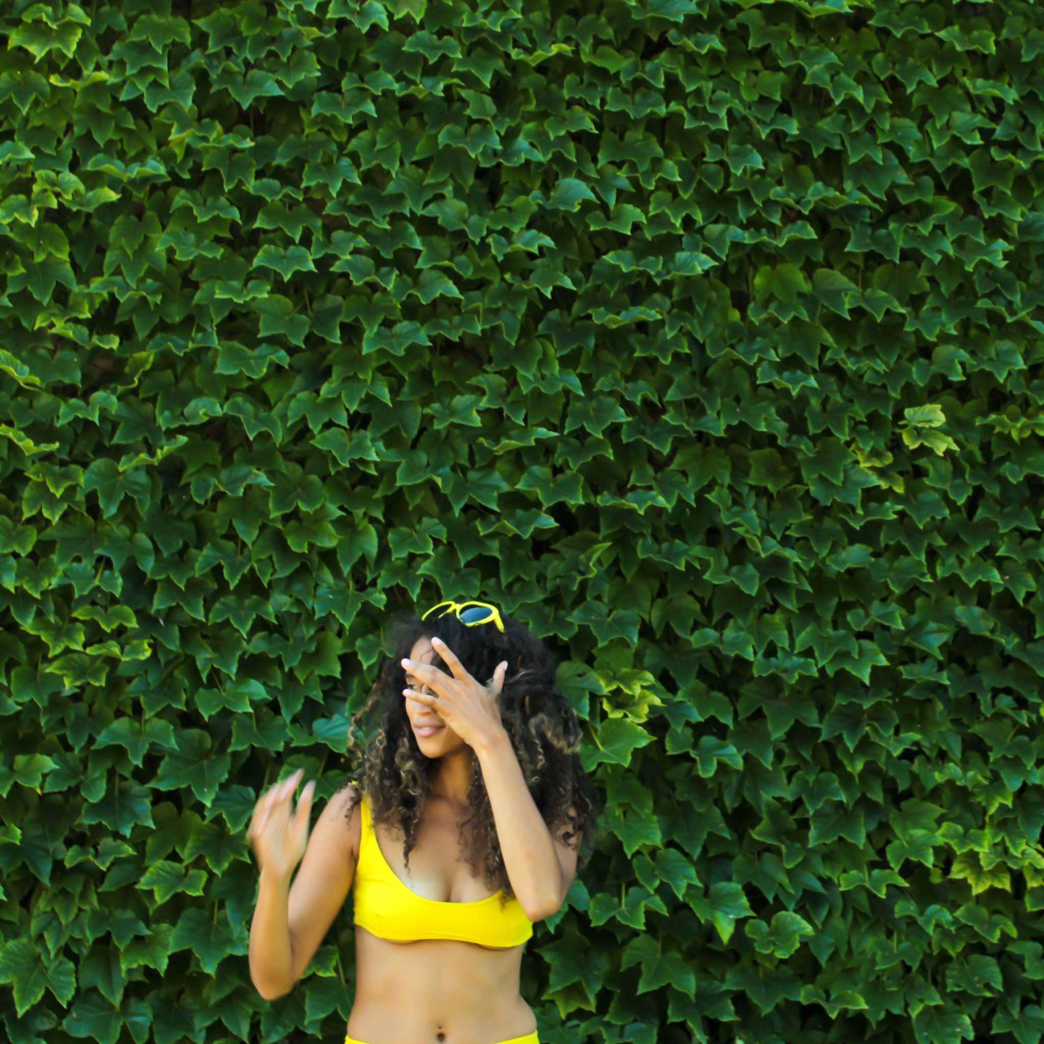 yellow bikini top 